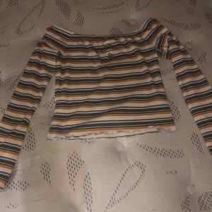 Striped fall top